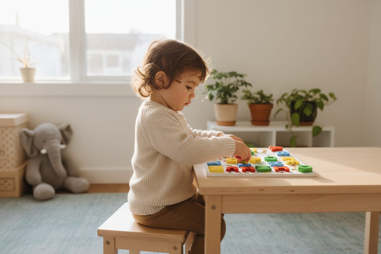 Wooden Alphabets with picture educational puzzle board for kids early learning