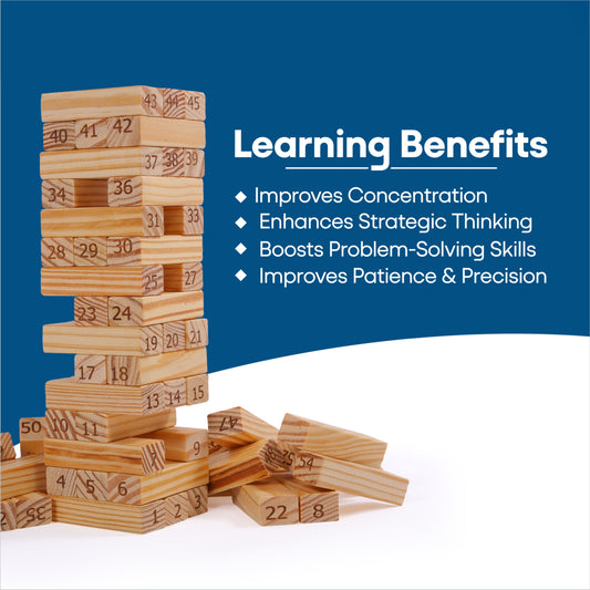 Wooden Tumbling Tower Building Blocks for kids and adults