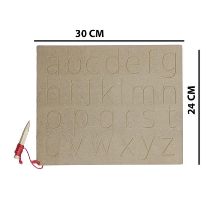 Wooden Tracing Board Capital & Small Alphabet Combo Set for Kids Early Learning