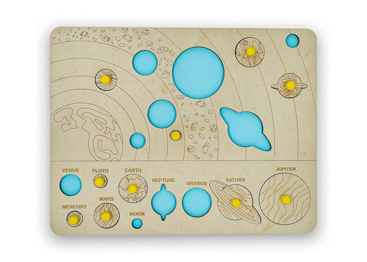 Solar System Space Puzzle for Kids Early Learning