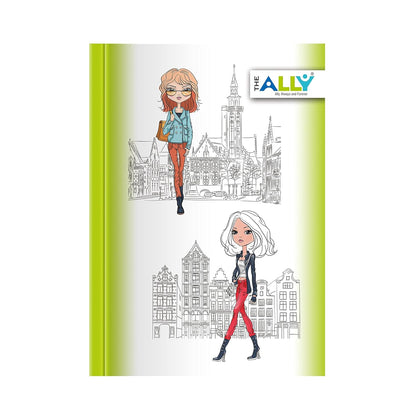 Diary Notebook A5 Size 80 GSM Ruled 200 Pages (Multi-color)