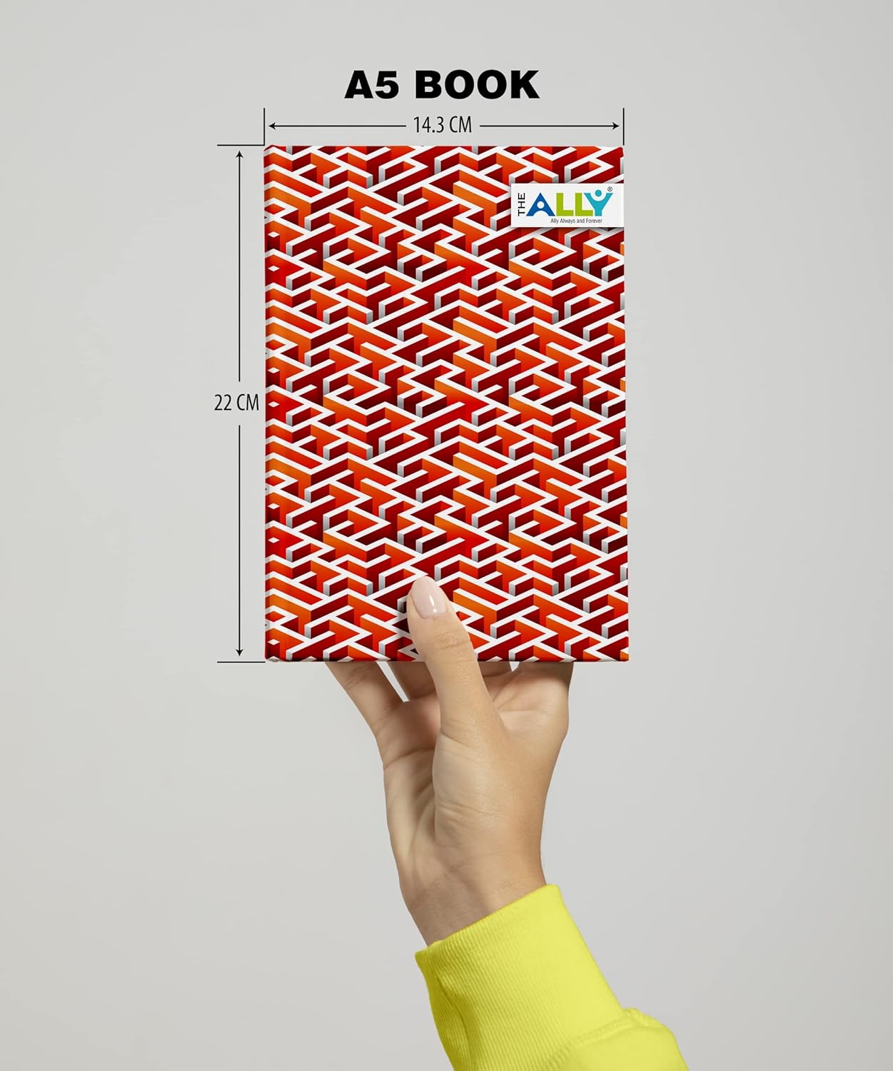 Diary Notebook A5 Size 80 GSM Ruled 200 Pages