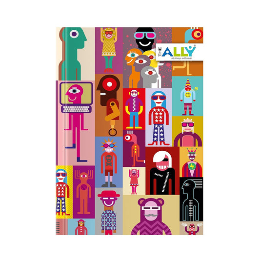 Diary Notebook A5 Size 80 GSM Ruled 200 Pages (Multicolour)