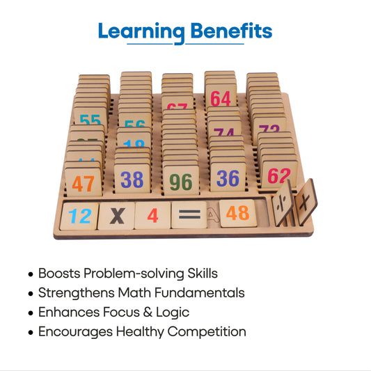 Wooden Educational Math Game for Kids Early Learning