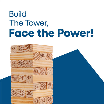 Wooden Tumbling Tower Building Blocks for kids and adults