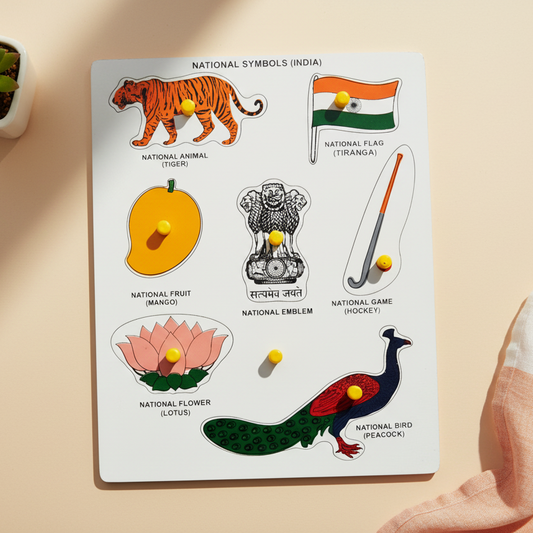 National Symbols puzzle flat lay